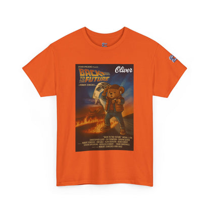 Oliver Outside Back to the Future Parody Tee – Retro Bear Style
