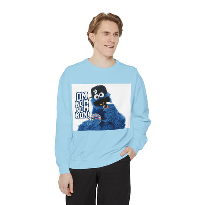 My City is Everything! NYC Cookie Monster Yankee Graphic Crewneck Sweatshirt