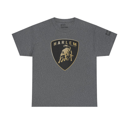 Harlem “Lambo Crest” Tee – Luxury Streetwear Inspired