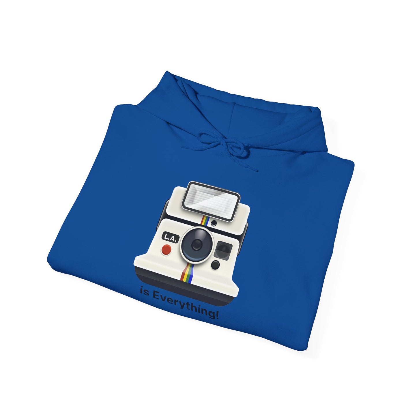 L.A. Is Everything! Hoodie – Retro Polaroid Camera Design | My City Is Everything