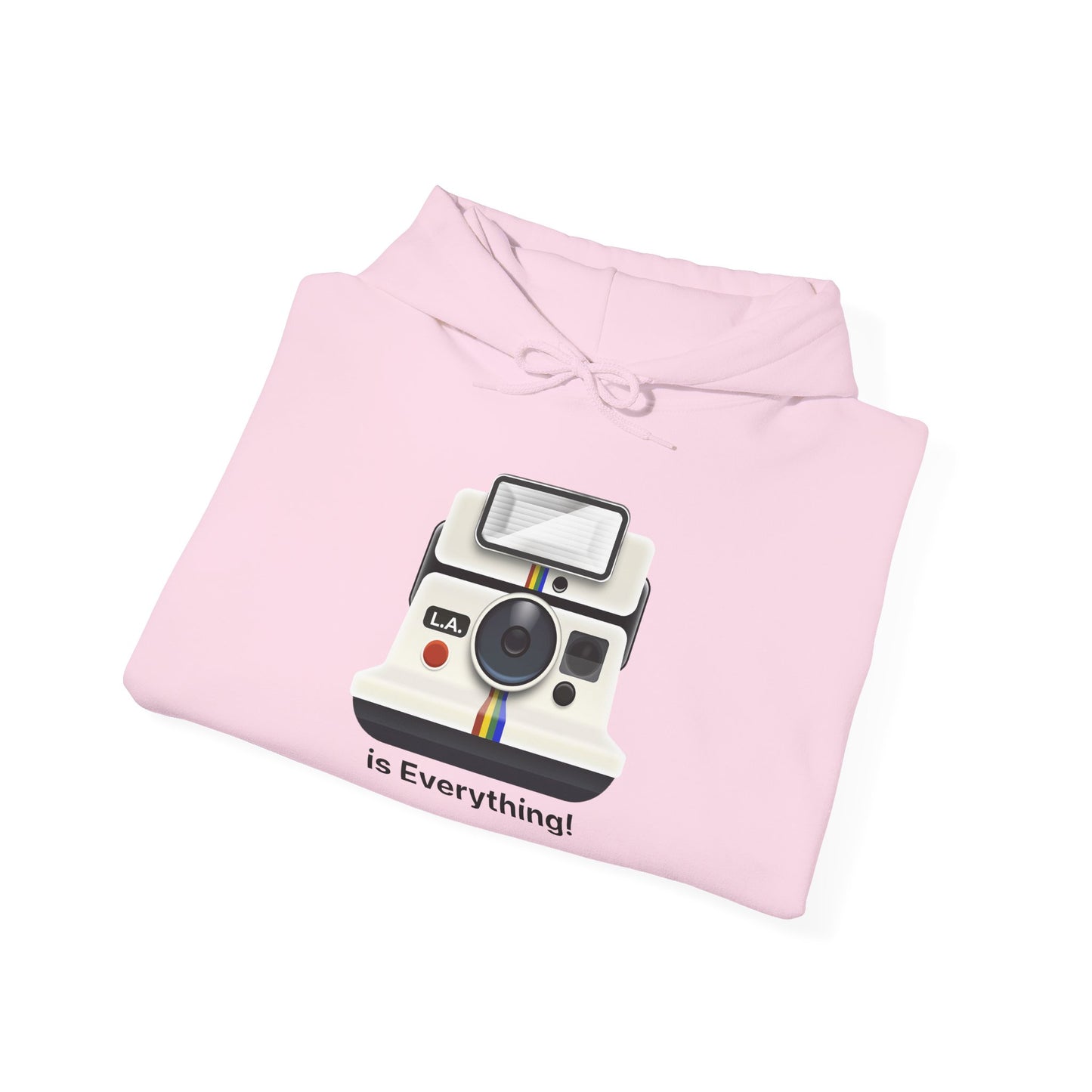 L.A. Is Everything! Hoodie – Retro Polaroid Camera Design | My City Is Everything