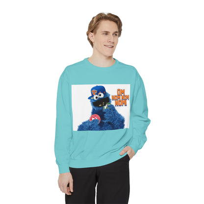 My City is Everything! NYC Cookie Monster Knicks Graphic Crewneck Sweatshirt