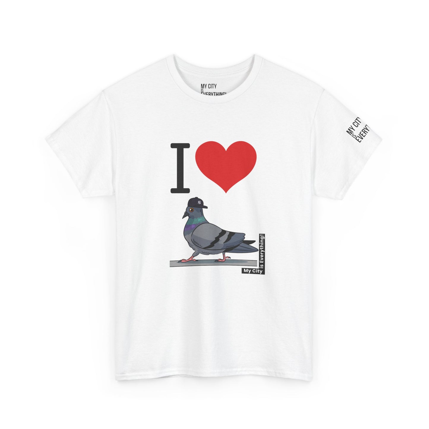 I ❤️ My City Pigeon Tee – Yankee Fitted Edition | My City Is Everything!