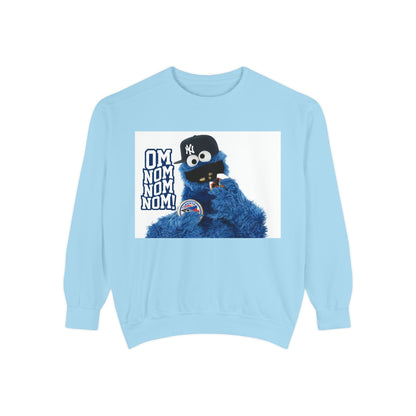 My City is Everything! NYC Cookie Monster Yankee Graphic Crewneck Sweatshirt