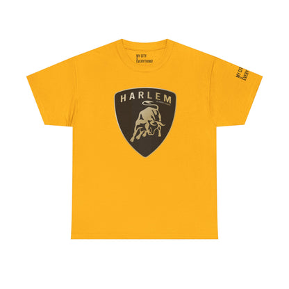 Harlem “Lambo Crest” Tee – Luxury Streetwear Inspired