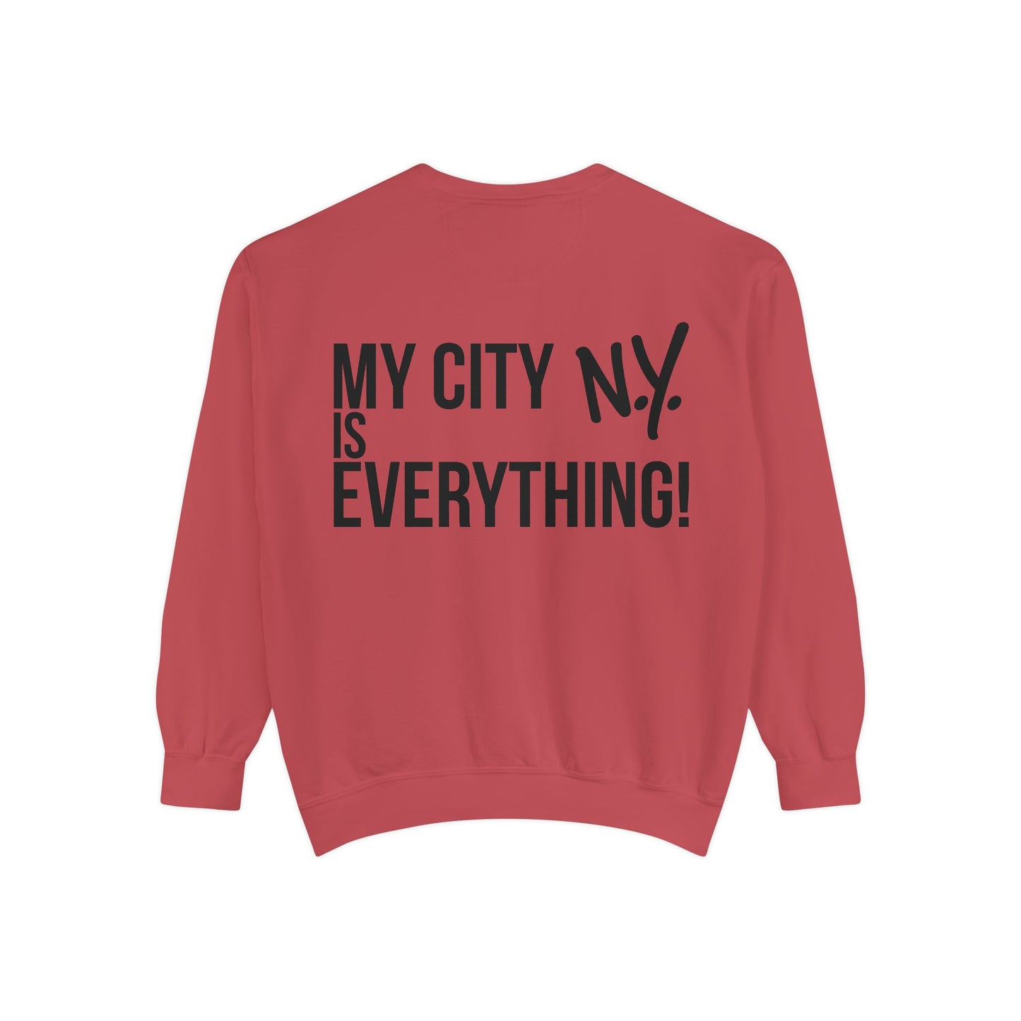 My City is Everything! NYC Cookie Monster Yankee Graphic Crewneck Sweatshirt