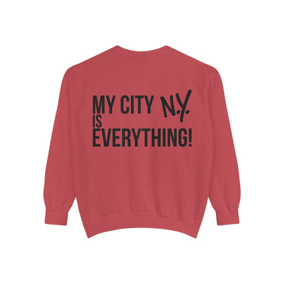 My City is Everything! NYC Cookie Monster Yankee Graphic Crewneck Sweatshirt