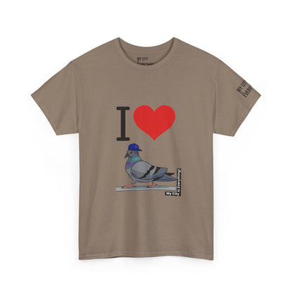 I ❤️ My City Pigeon Tee – Mets Blue Cap Edition | My City Is Everything!