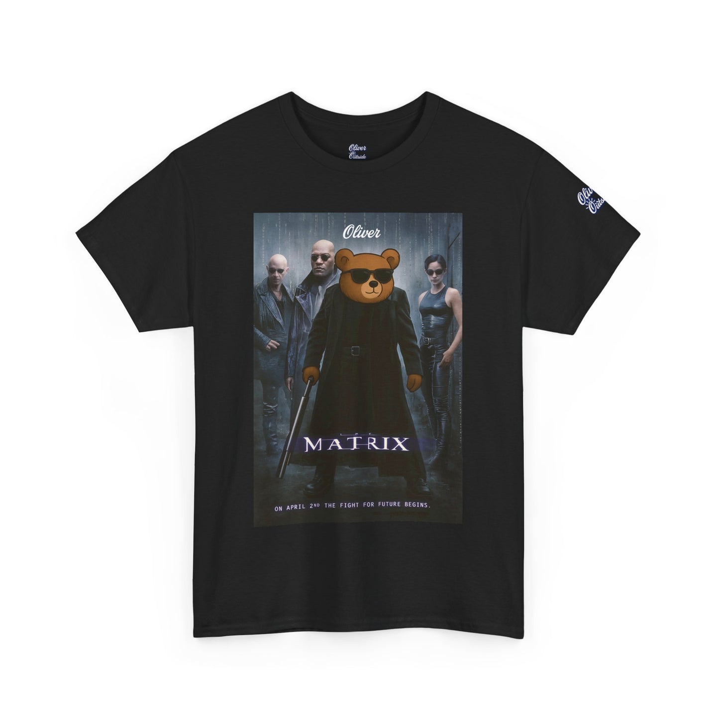 Oliver “The Matrix” Tee – Red Pill Bear Graphic Shirt