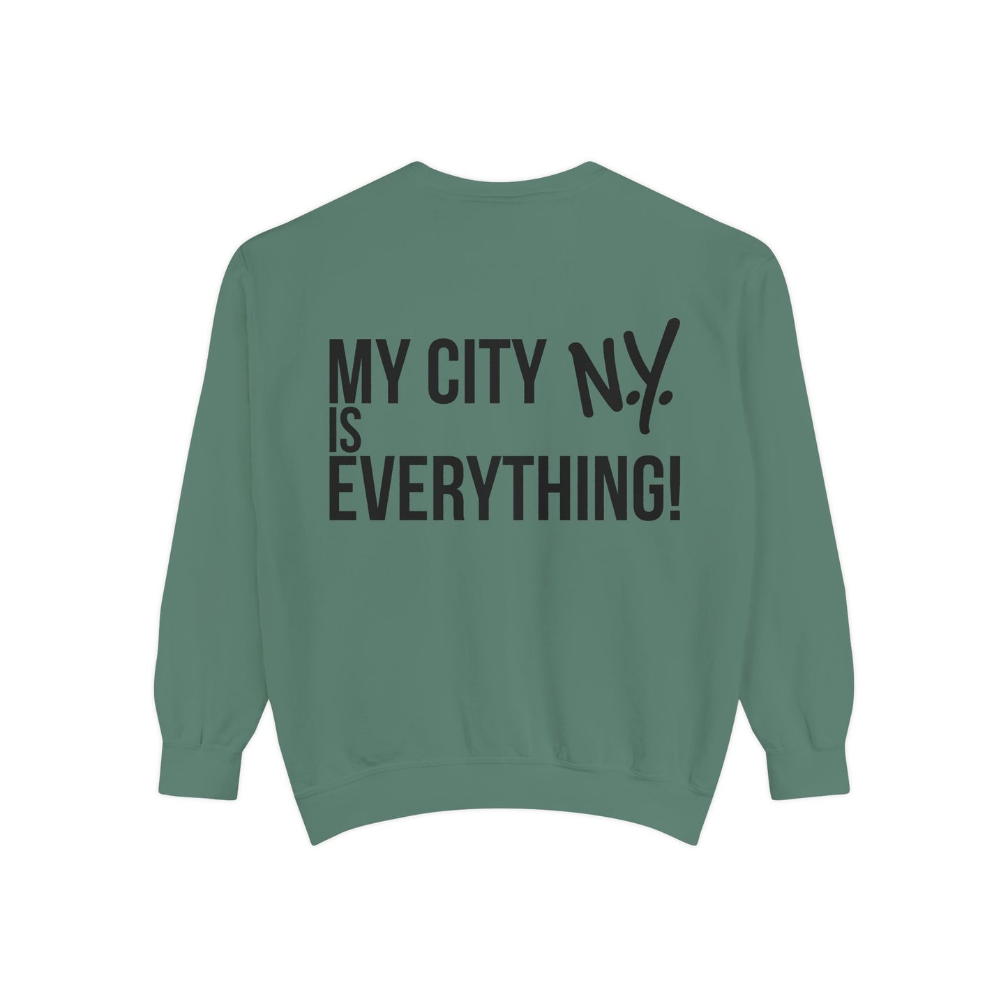 My City is Everything! NYC Cookie Monster Yankee Graphic Crewneck Sweatshirt