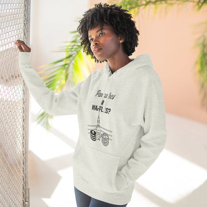 🥞/🧇Pancakes or Waffles? Hoodie – Funny Breakfast Debate Hoodie by G.O.A.T. Talk Tees