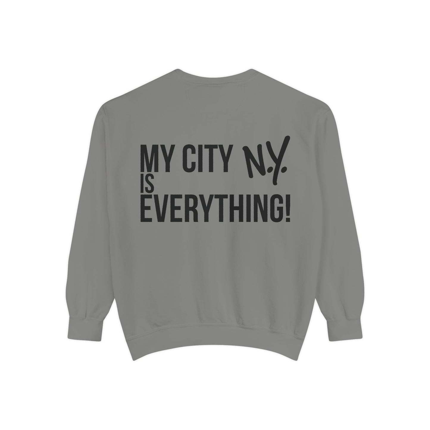 My City is Everything! NYC Cookie Monster Yankee Graphic Crewneck Sweatshirt