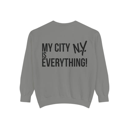 My City is Everything! NYC Cookie Monster Yankee Graphic Crewneck Sweatshirt