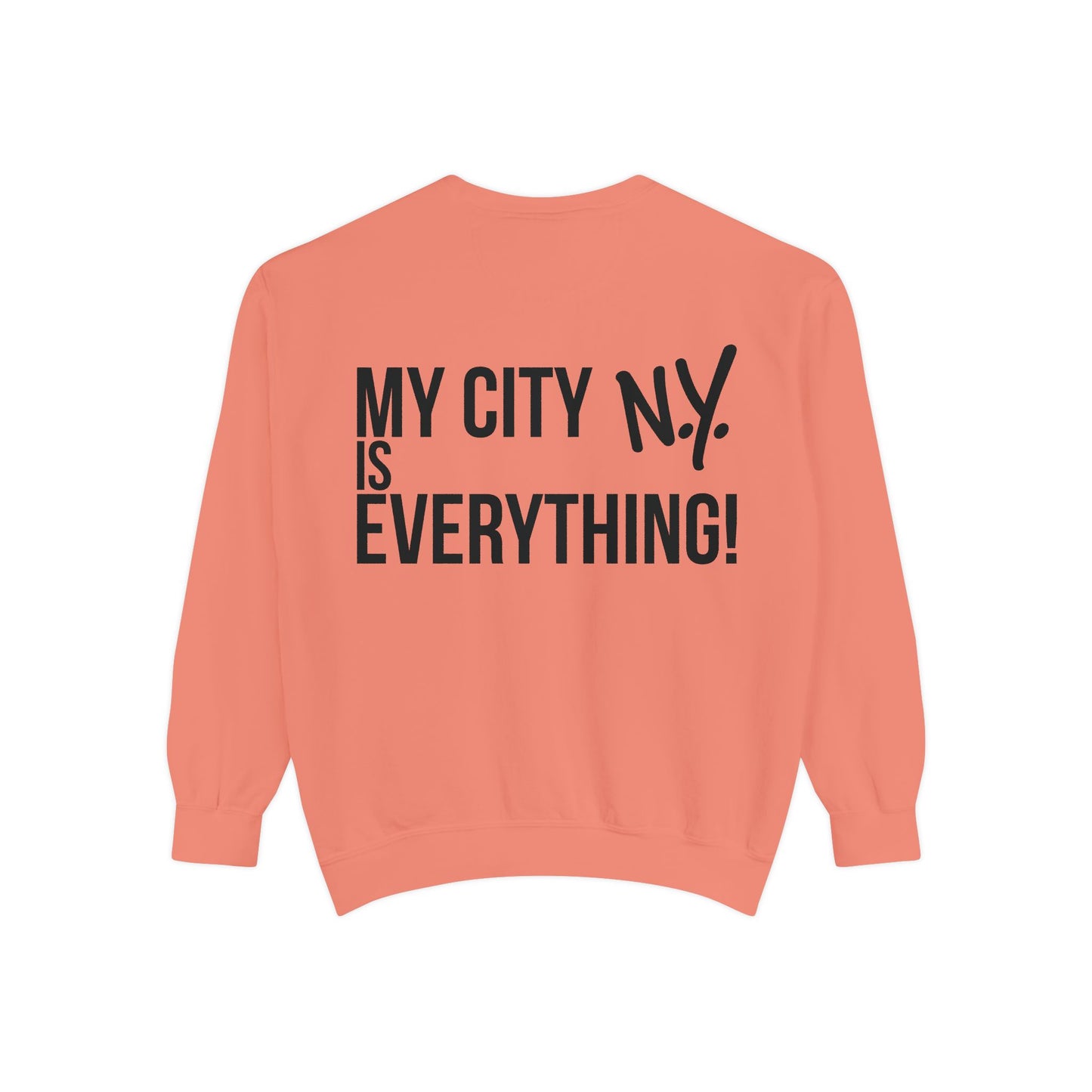 My City is Everything! NYC Cookie Monster Yankee Graphic Crewneck Sweatshirt