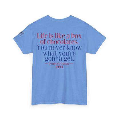 Oliver Outside Forrest Gump Parody Tee – Bench Time Classic