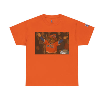 Oliver Outside Knicks Fan Tee – Courtside Energy Bear Style