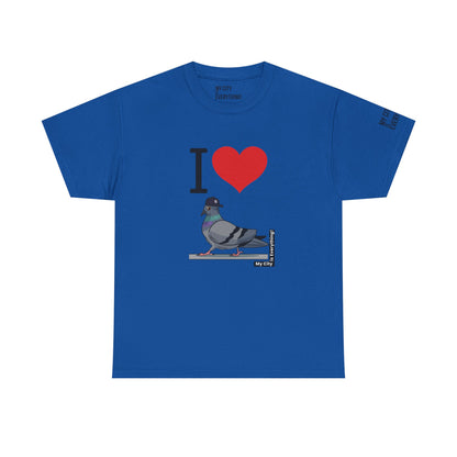I ❤️ My City Pigeon Tee – Yankee Fitted Edition | My City Is Everything!