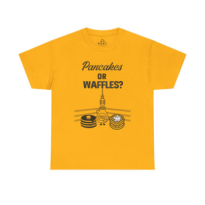 🥞/🧇Pancakes vs. Waffles Tee – Breakfast Debate Shirt