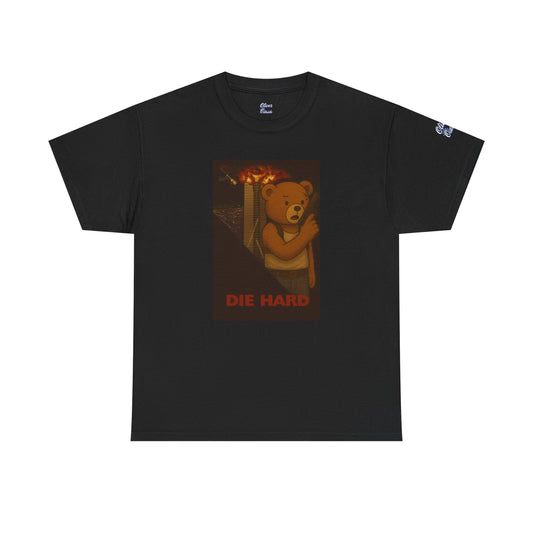 Oliver “Die Hard” Graphic Tee – Action Hero Bear Shirt