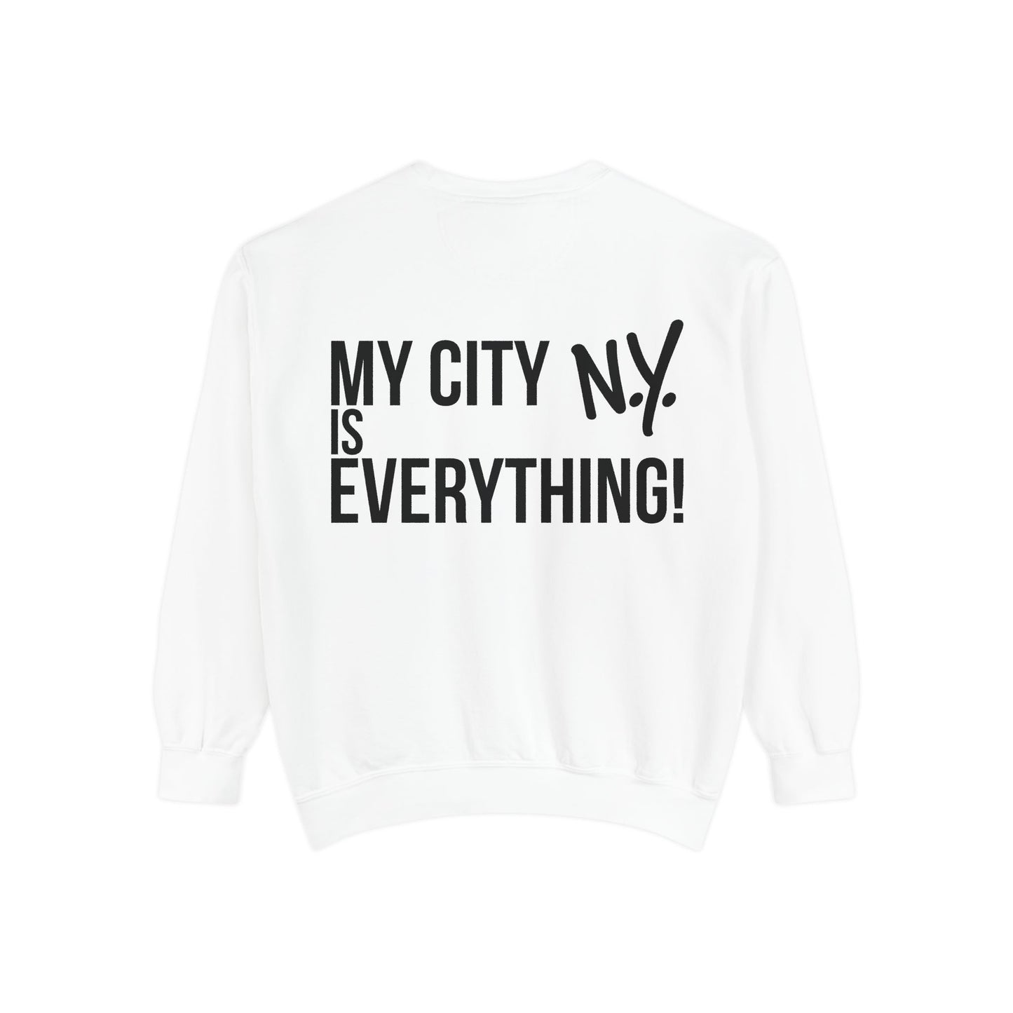My City is Everything! NYC Cookie Monster Yankee Graphic Crewneck Sweatshirt