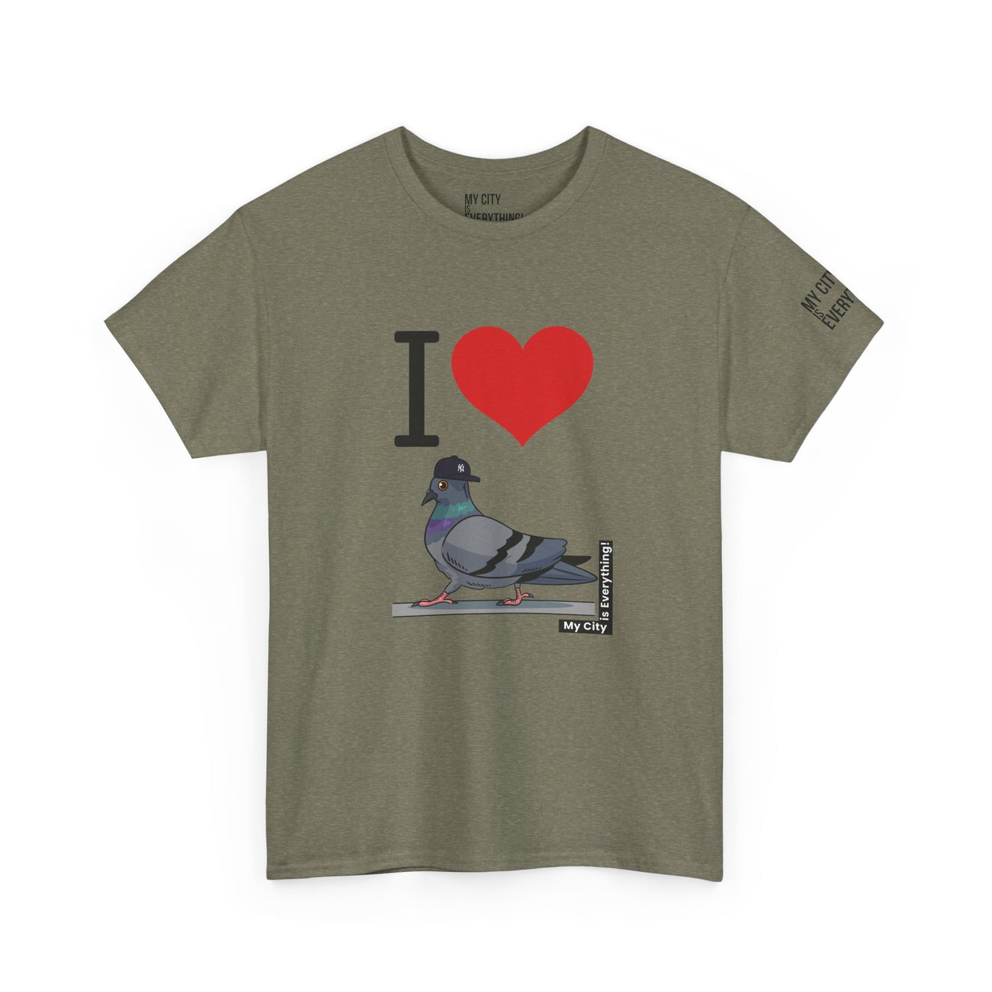 I ❤️ My City Pigeon Tee – Yankee Fitted Edition | My City Is Everything!