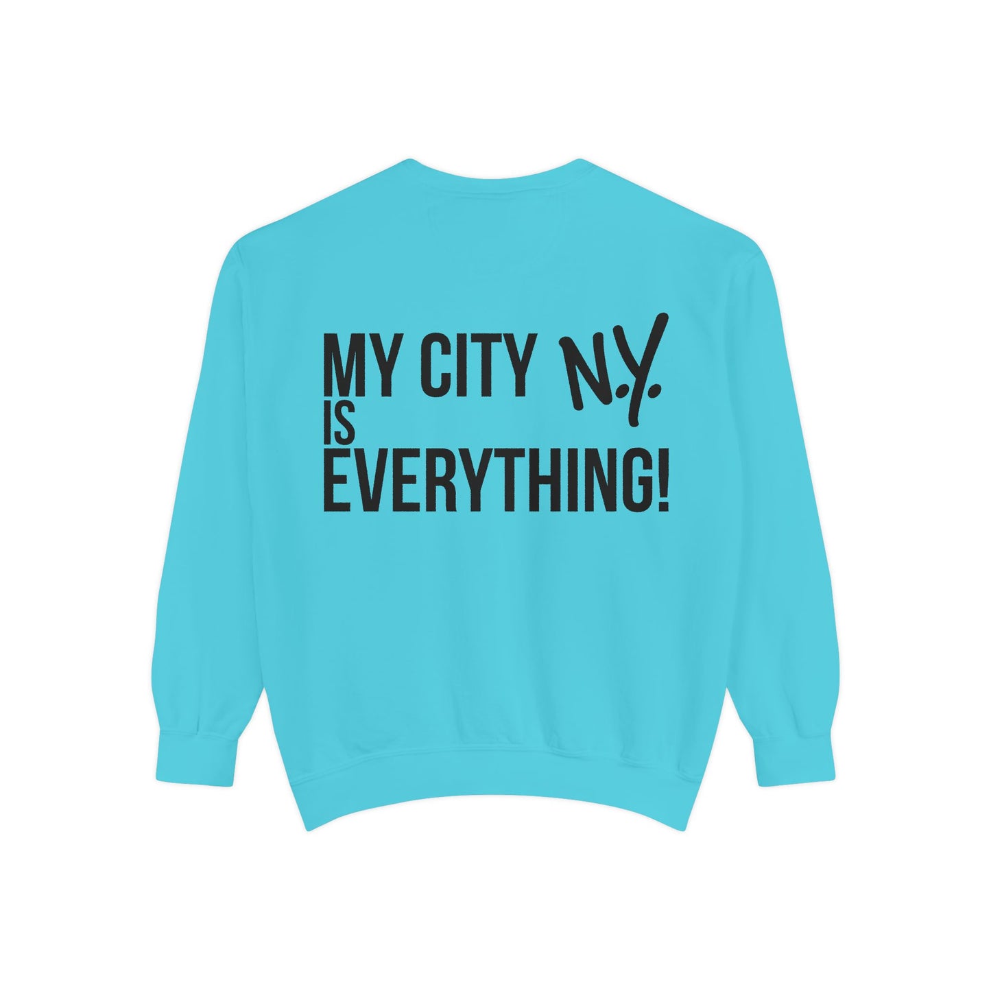 My City is Everything! NYC Cookie Monster Knicks Graphic Crewneck Sweatshirt