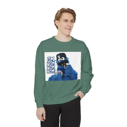 My City is Everything! NYC Cookie Monster Yankee Graphic Crewneck Sweatshirt