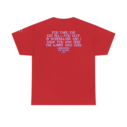 Oliver “The Matrix” Tee – Red Pill Bear Graphic Shirt