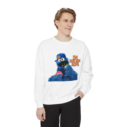My City is Everything! NYC Cookie Monster Knicks Graphic Crewneck Sweatshirt