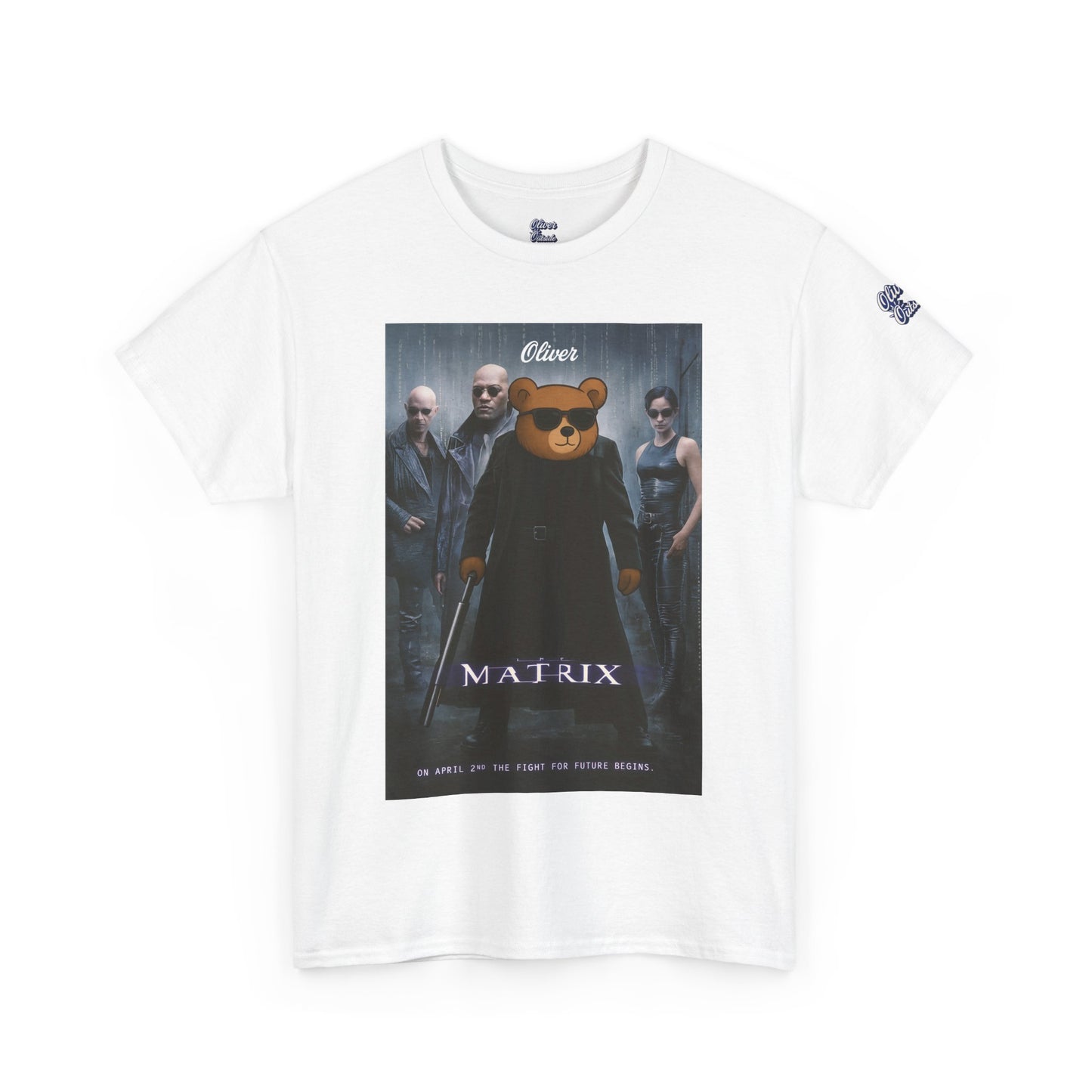 Oliver “The Matrix” Tee – Red Pill Bear Graphic Shirt